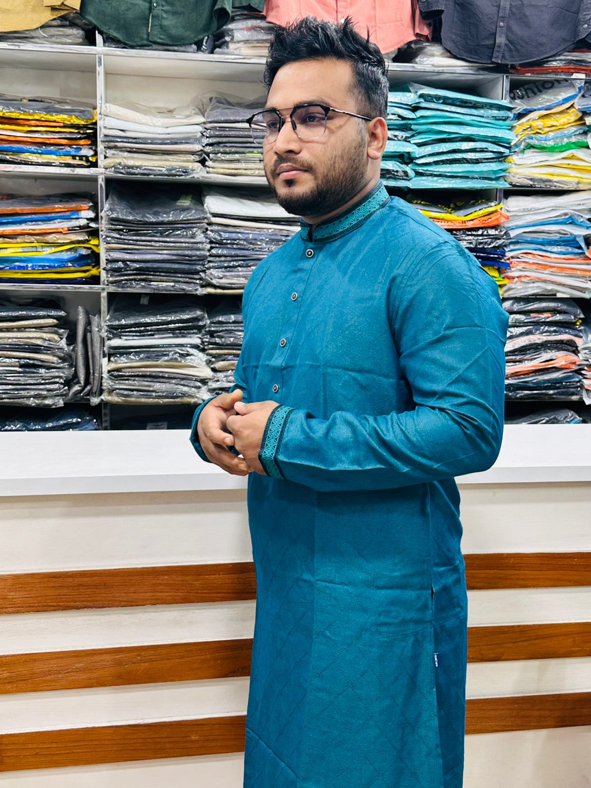 স্লাব ফেব্রিক ফেব্রিক পাঞ্জাবি – আরামদায়ক ও স্টাইলিশ